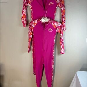 Pink Floral Swimwear Set